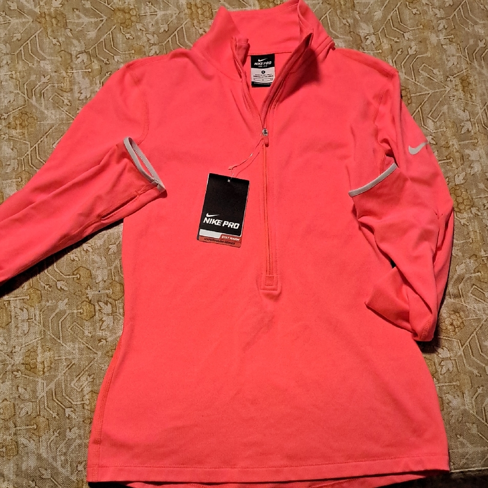 Nike Pro Coral Half-Zip Top New W/Tags